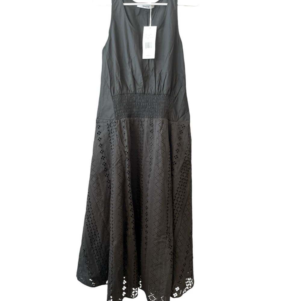 NWT THAKOON EYELET COMBO TRAPEZE DRESS